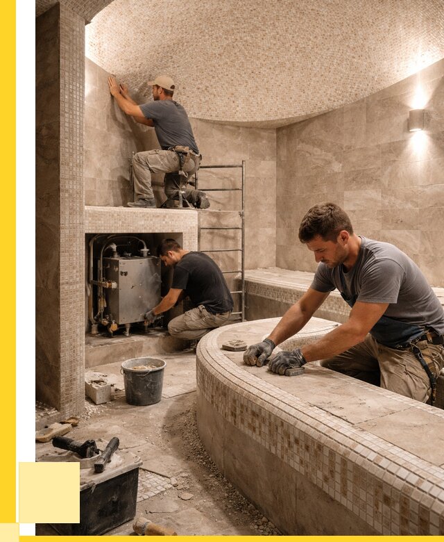 Монтаж хамамов под ключ в Касимах от 271850 р. ЭриданКсм