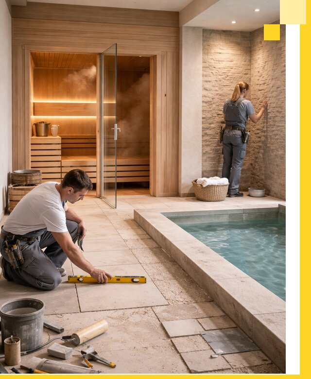 Комплексный дизайн и отделка интерьеров SPA под ключ в Касимах